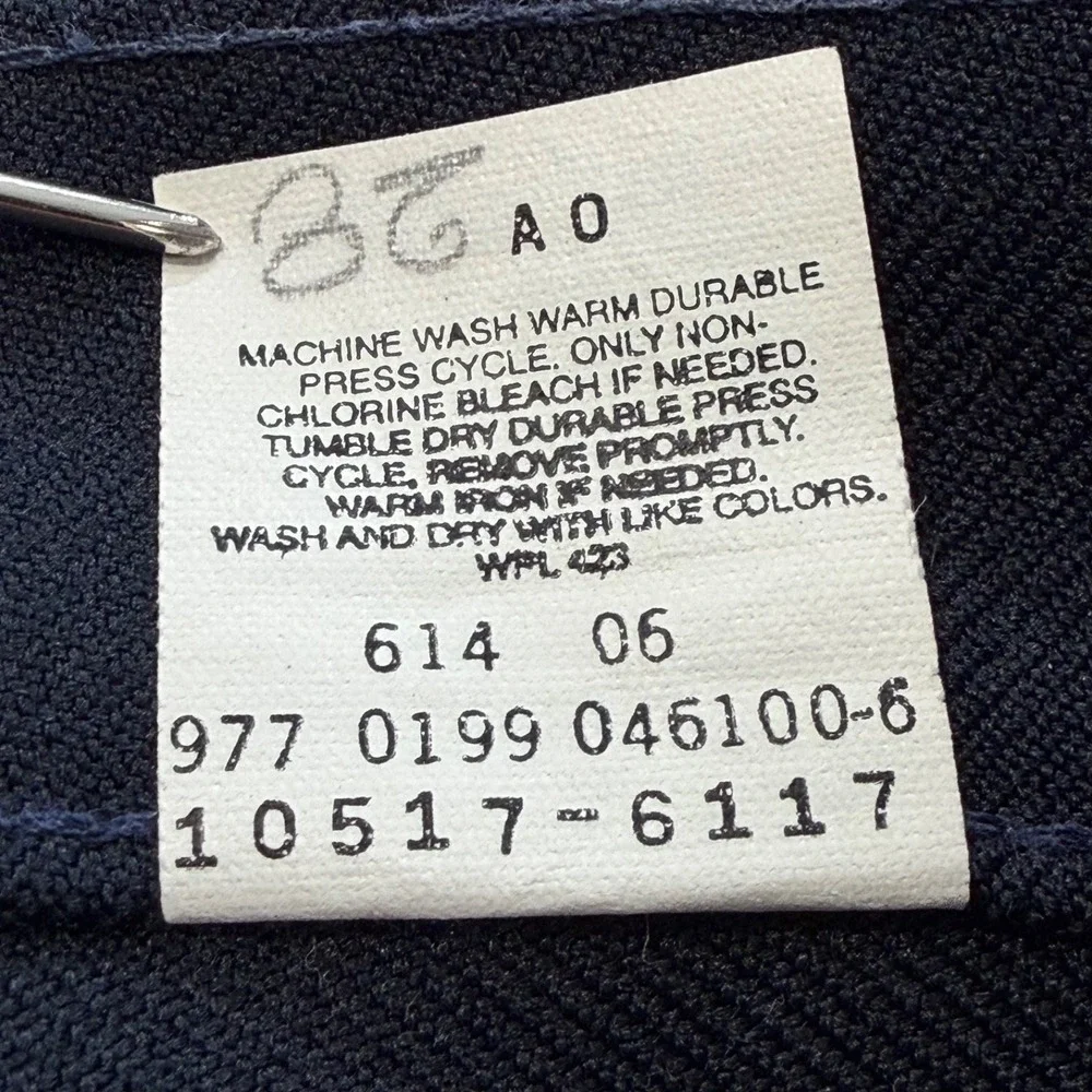 Vintage Levis Pants Mens 36x30 Navy Blue Straight Slacks Khakis Chino